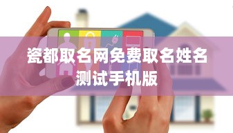 瓷都取名网免费取名姓名测试手机版