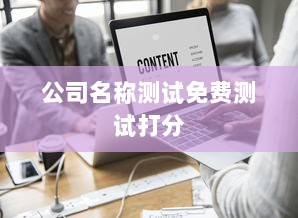公司名称测试免费测试打分