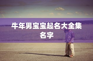 牛年男宝宝起名大全集名字 第1张 牛年男宝宝起名大全集名字 第1张