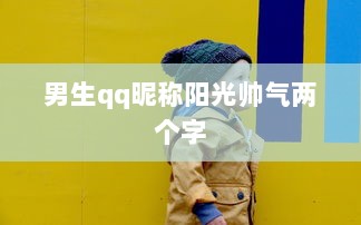 男生qq昵称阳光帅气两个字  第1张