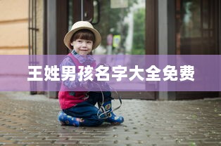 王姓男孩名字大全免费