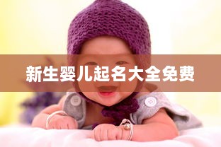 新生婴儿起名大全免费