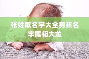 张姓取名字大全男孩名字属相大龙  第1张
