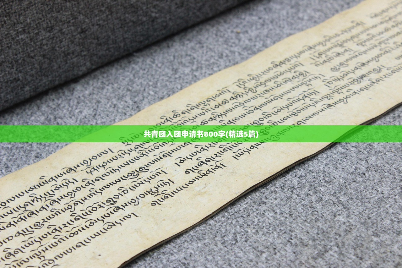 共青团入团申请书800字(精选5篇)