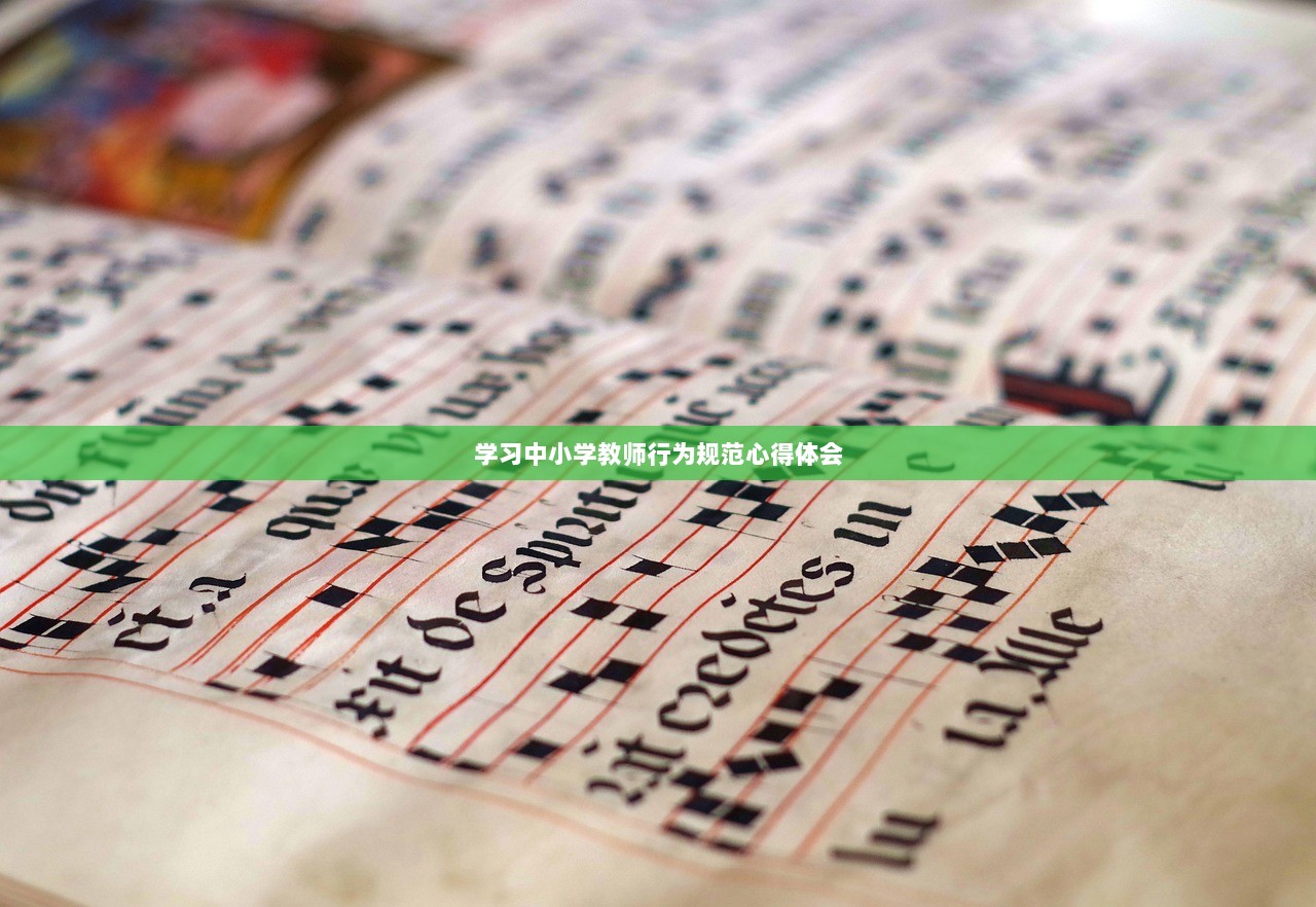 学习中小学教师行为规范心得体会