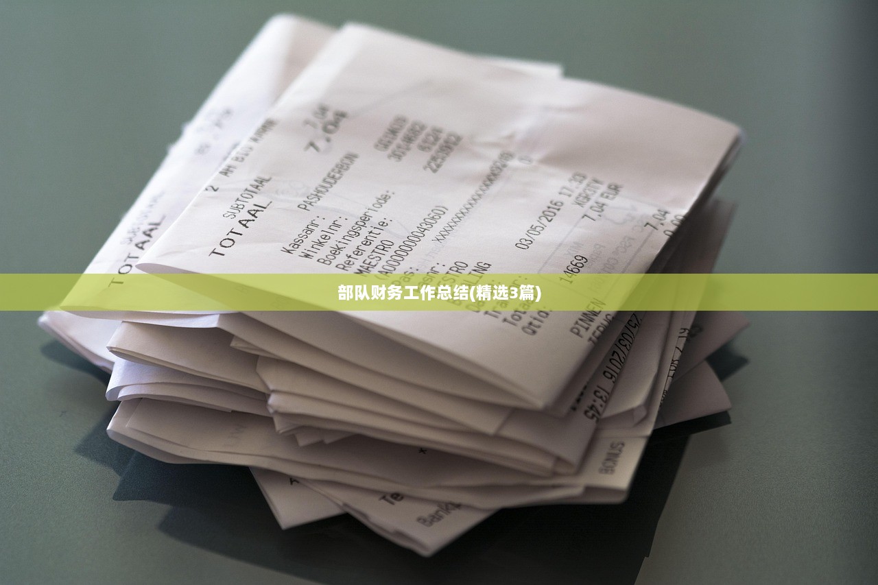 部队财务工作总结(精选3篇)