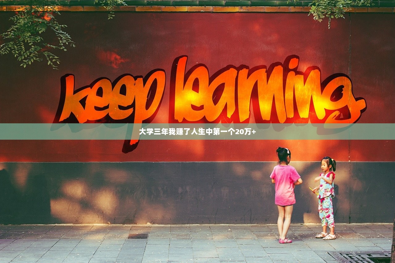 大学三年我赚了人生中第一个20万+