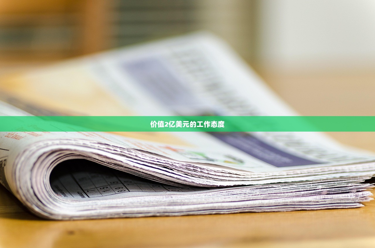 价值2亿美元的工作态度  第1张
