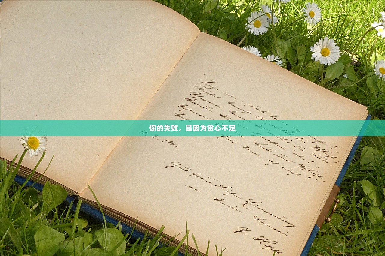 你的失败，是因为贪心不足