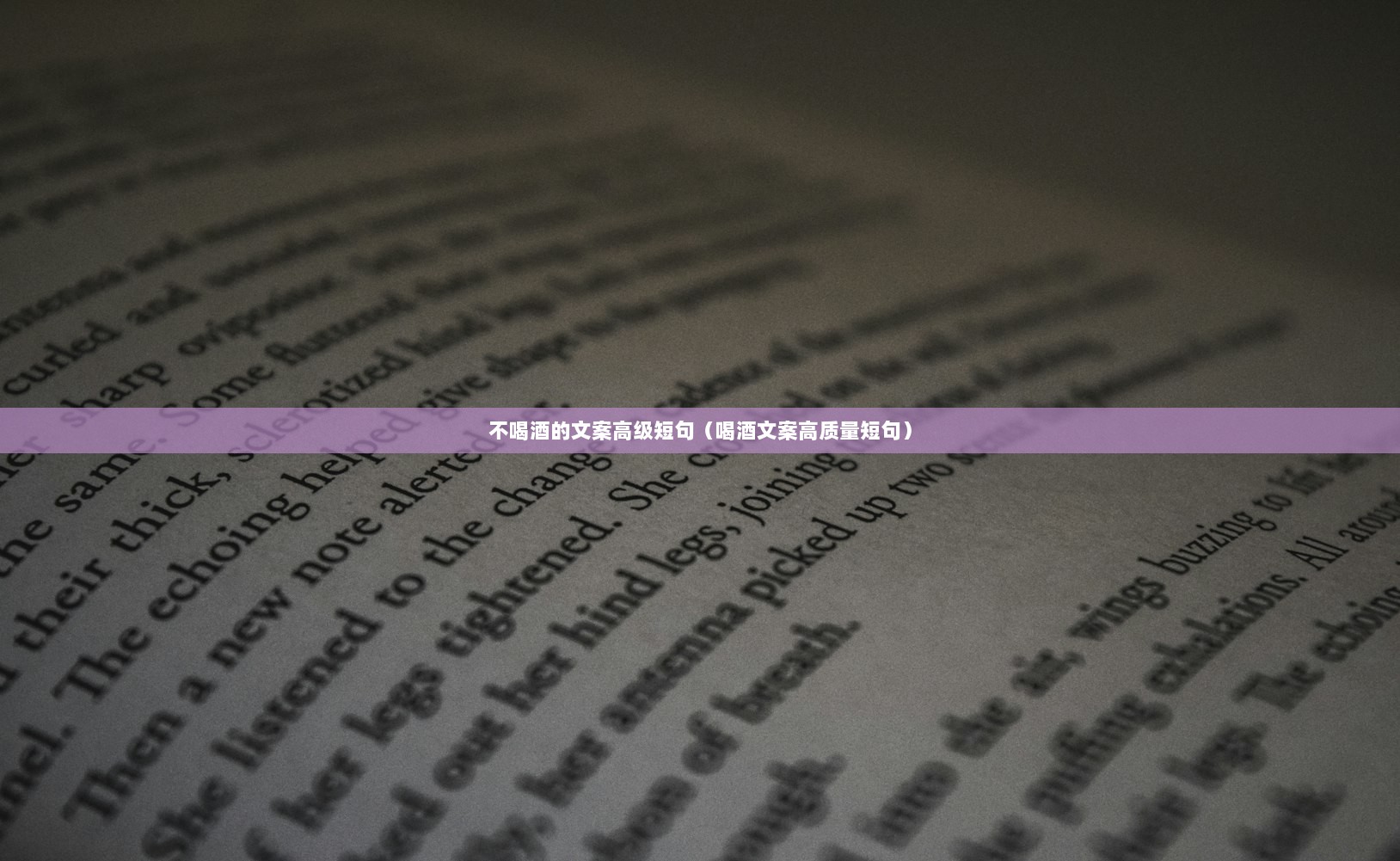 不喝酒的文案高级短句（喝酒文案高质量短句）