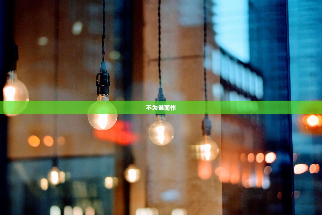 不为谁而作  第1张