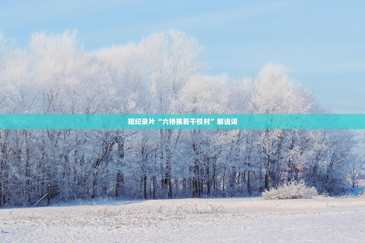 短纪录片“六桥挨着干校村”解说词