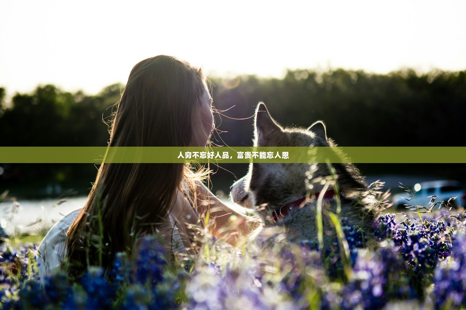 人穷不忘好人品，富贵不能忘人恩