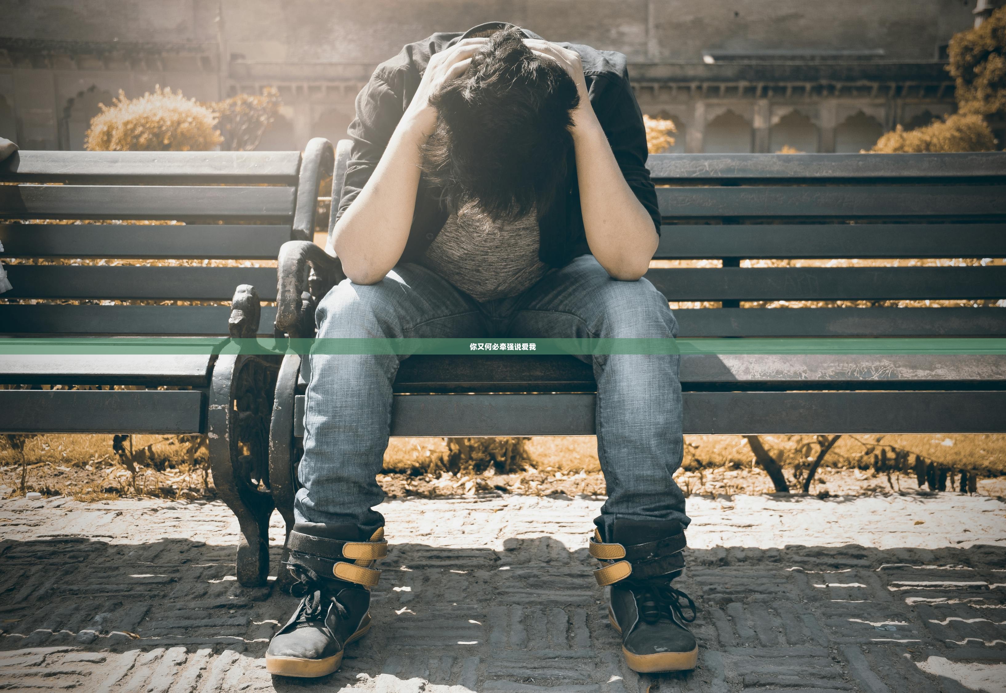 你又何必牵强说爱我