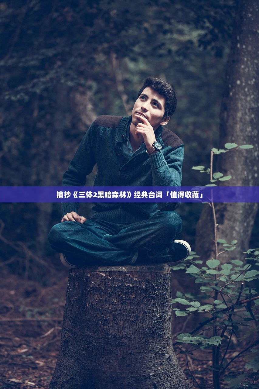 摘抄《三体2黑暗森林》经典台词「值得收藏」